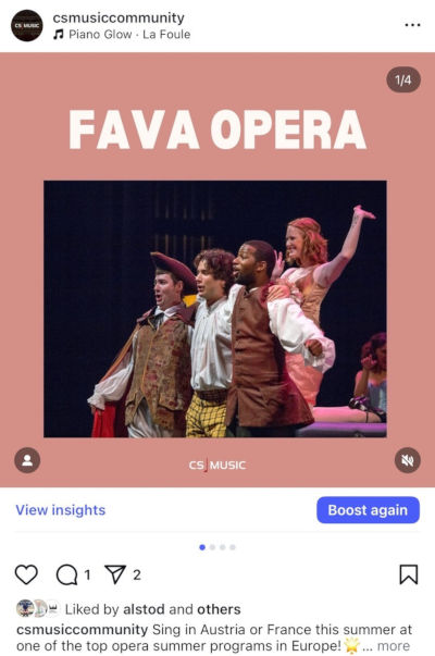 an example of a social media post
